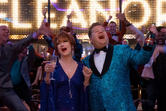 Meryl Streep and James Corden in The Prom