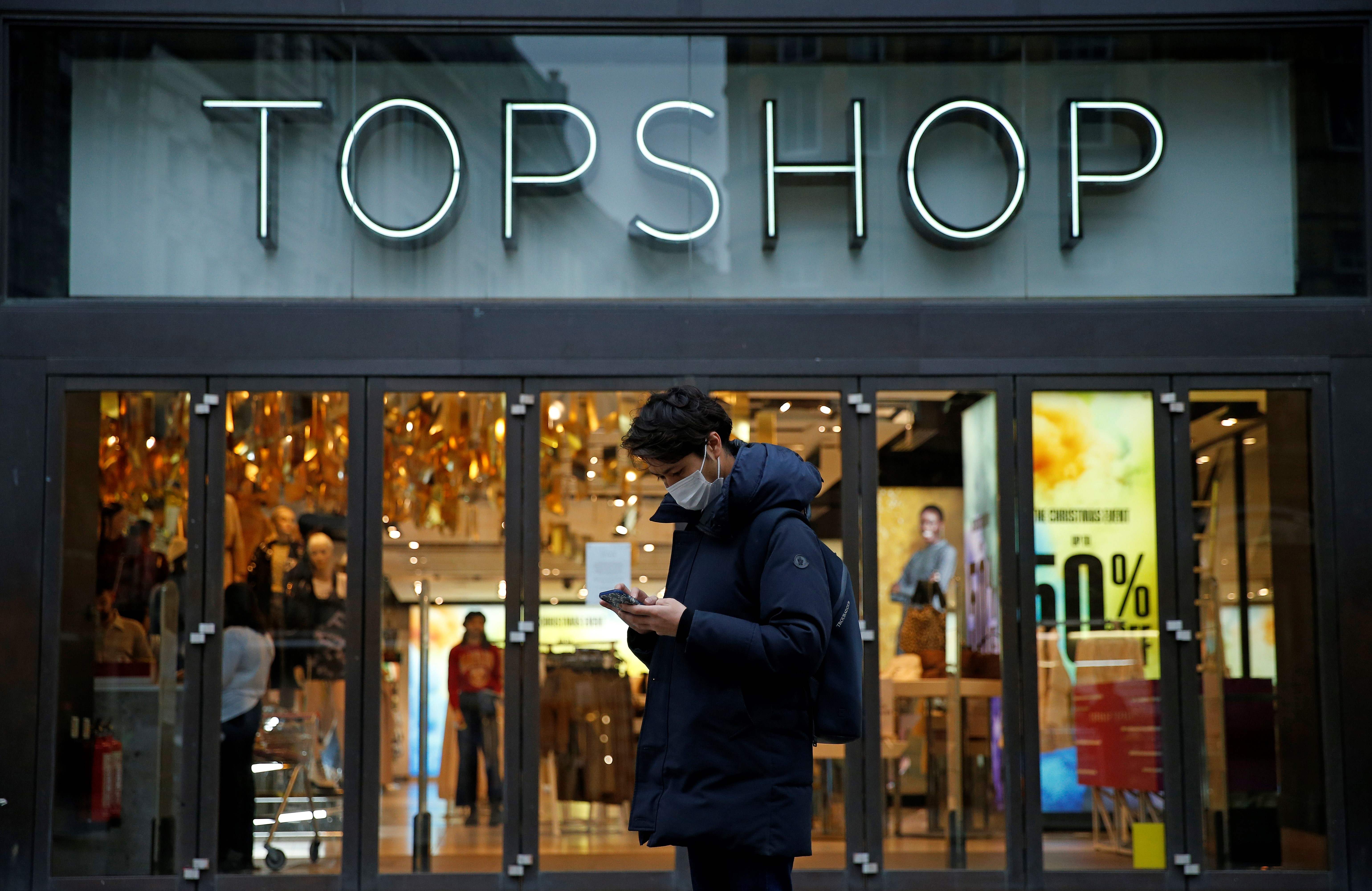 Topshop, one of Arcadia Group’s brands now up for sale