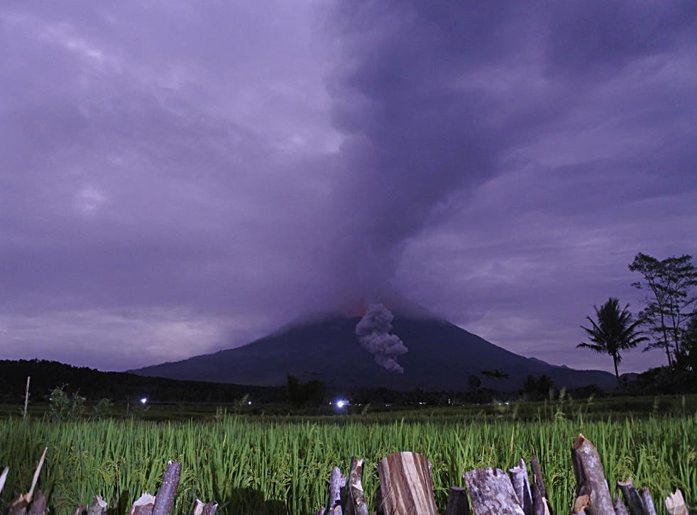 Indonesia Volcanoes Erupt
