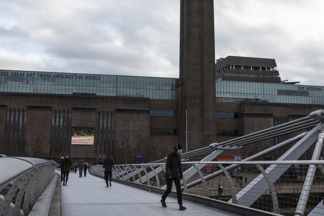The Tate Modern in London is pictured on 17 March, 2020. 