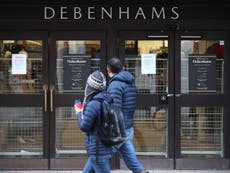 25,000 jobs at risk after Arcadia and Debenhams collapse