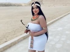 Egypt arrests model who posed at Saqqara necropolis