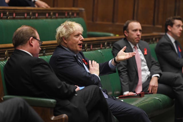 <p>Boris Johnson in the Commons</p>