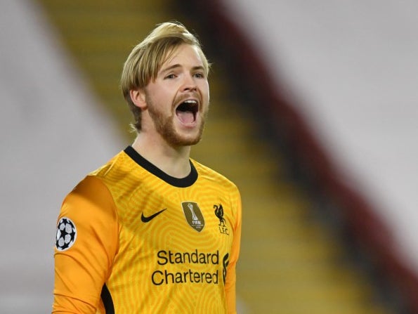 Liverpool goalkeeper Caoimhin Kelleher