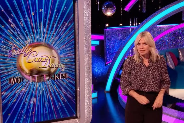 Zoe Ball presents on 'Strictly – It Takes Two’