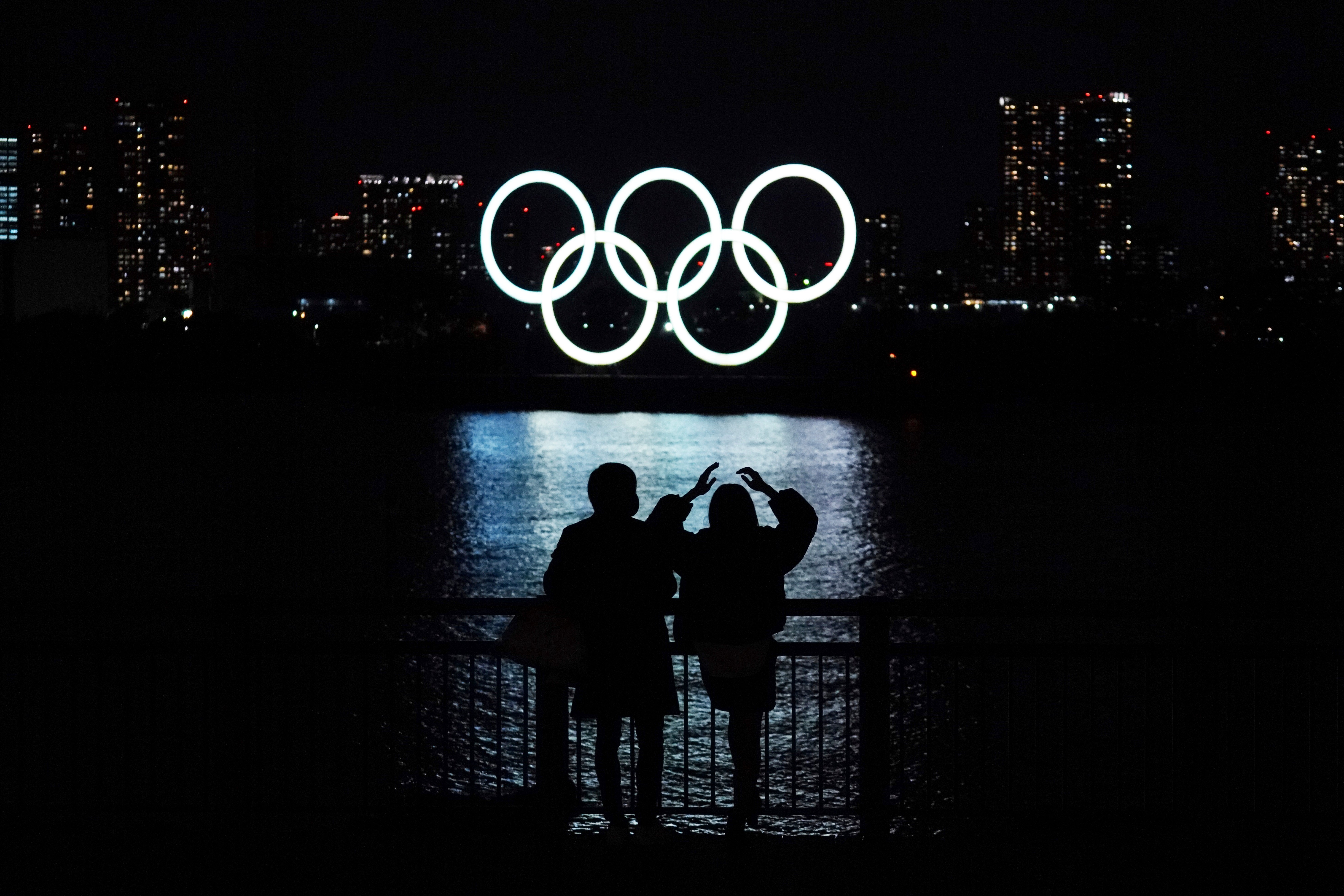 APTOPIX Japan Olympics Tokyo Rings Return