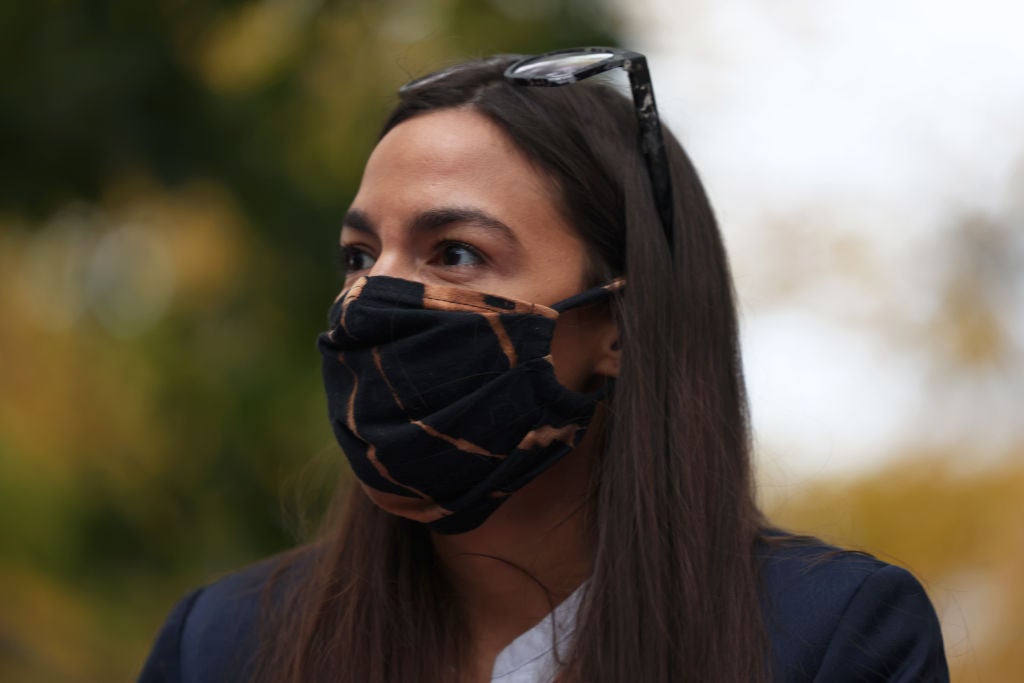 ‘I find it amusing when politicians try to diminish the seriousness of our policy work,’ says AOC