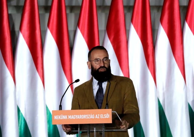 <p>Party guest: Jozsef Szajer, senior member of ruling Fidesz party</p>