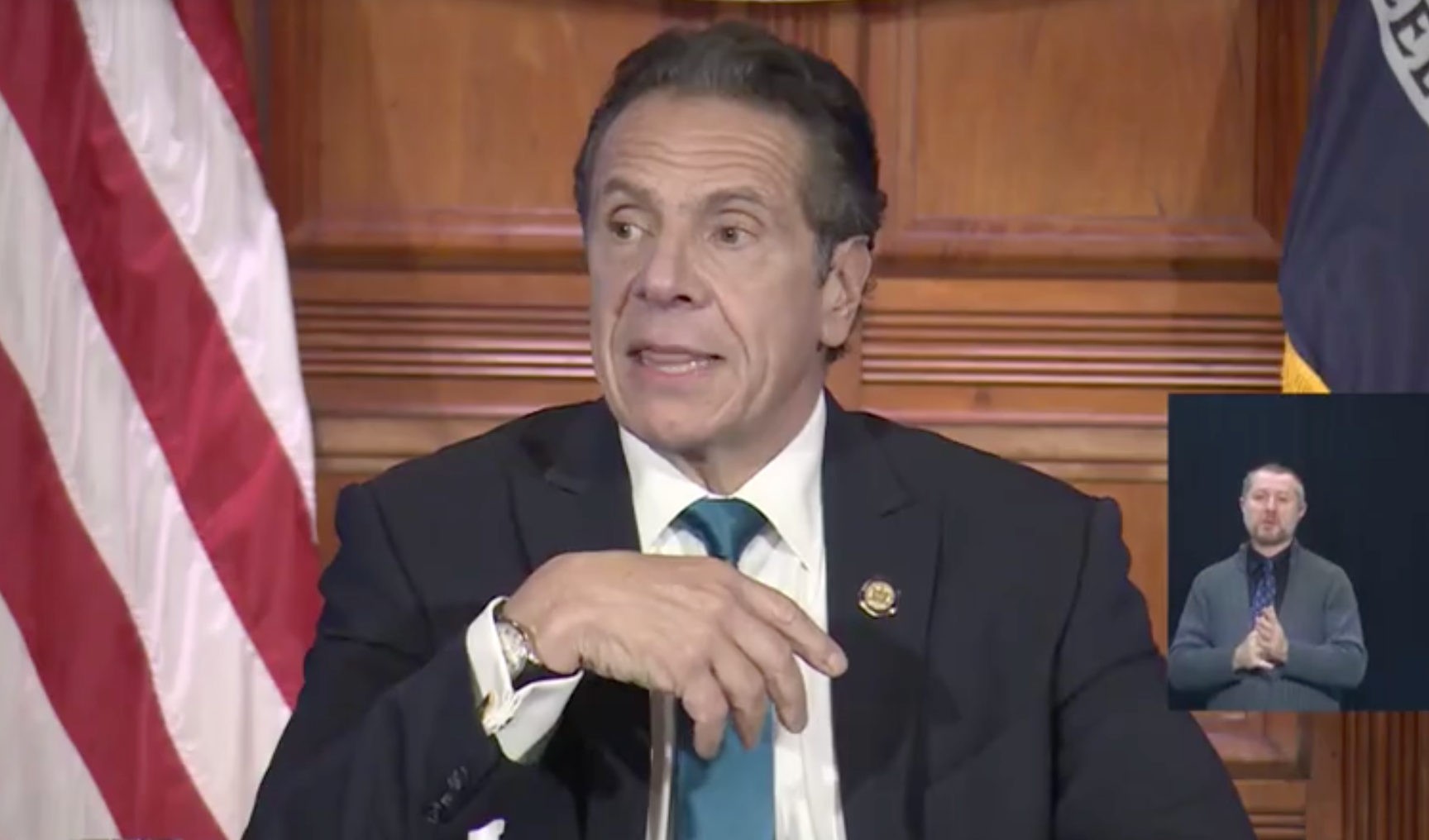 Andrew Cuomo, the governor of New York, said indoor dining may well end next week in New York City