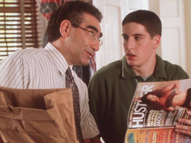 Eugene Levy and Jason Biggs in ‘American Pie'