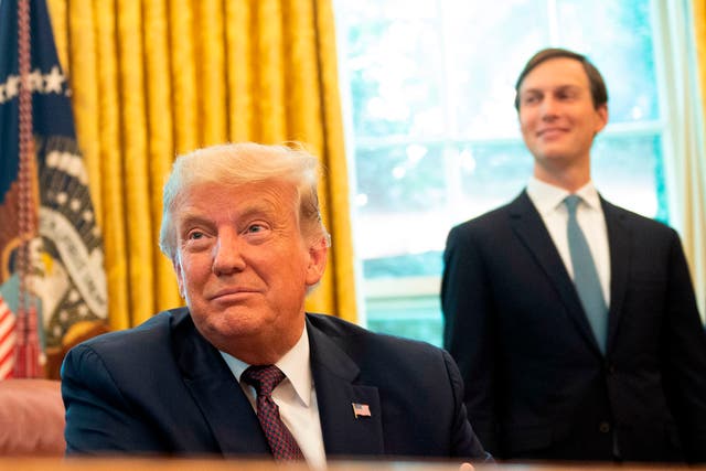 <p>Donald Trump and Jared Kushner capitalised from the federal government’s PPP loan program with their own companies&nbsp;</p>