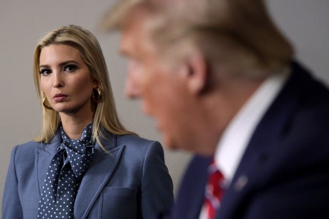 <p>Ivanka se ha mantenido al margen desde que su padre perdió la reelección&nbsp;</p>