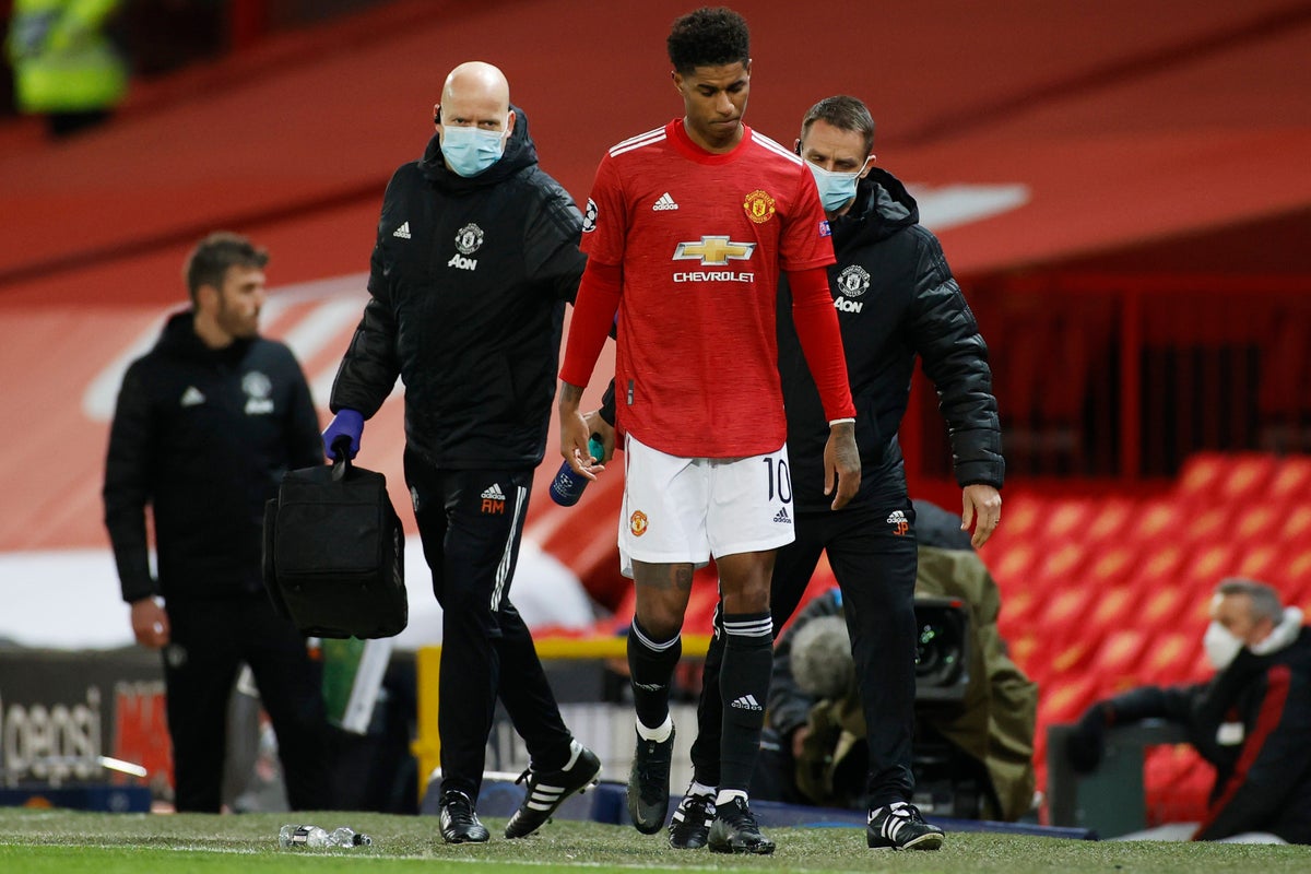 Marcus Rashford: Manchester United left sweating on striker’s fitness ...