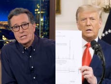 Stephen Colbert mocks ‘petty, ugly, impotent’ Trump