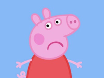 Peppa the pig, the protagonist of the popular kids’ cartoon