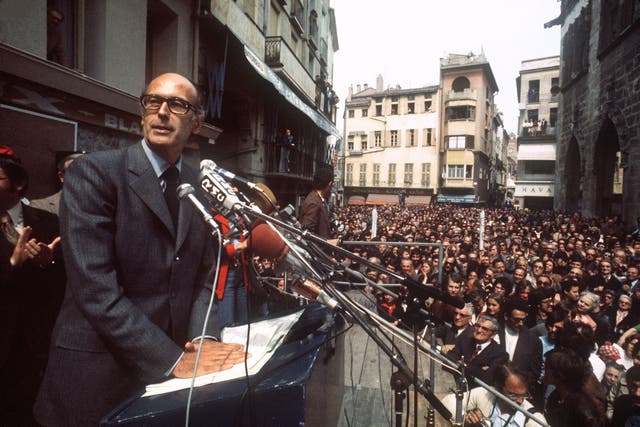 On the presidential campaign trail in 1974