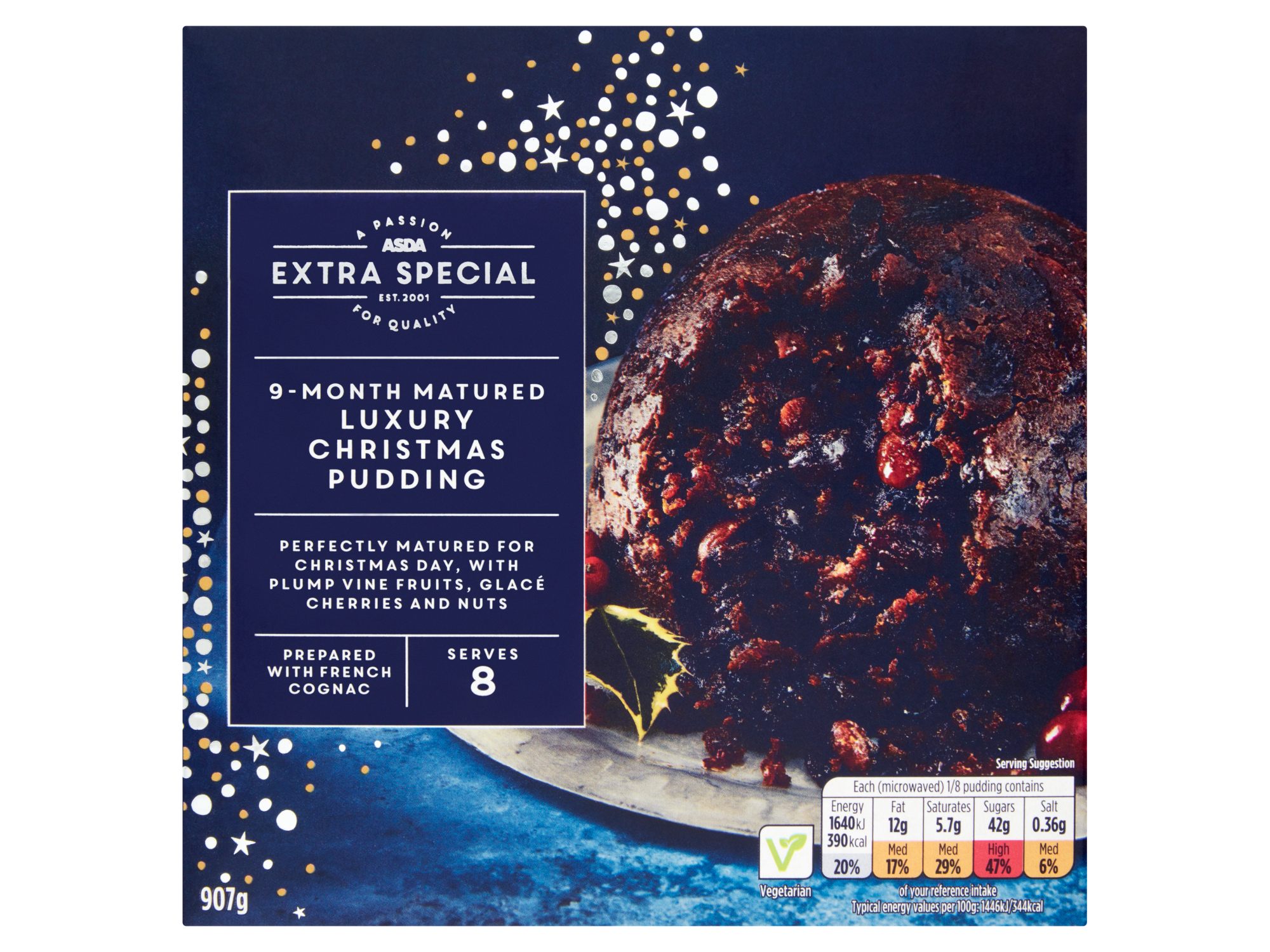 Asda Extra Special 9 - Month Matured Luxury IndyBest Christmas Pudding 907g.png