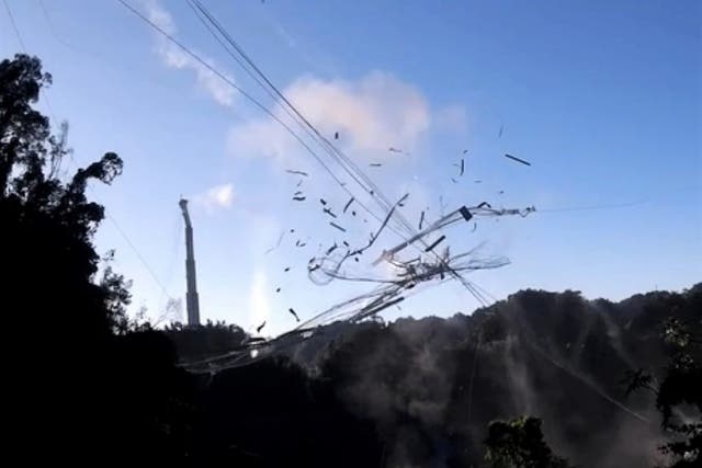 The Arecibo Observatory in Puerto Rico had sustained significant damage before its collapse