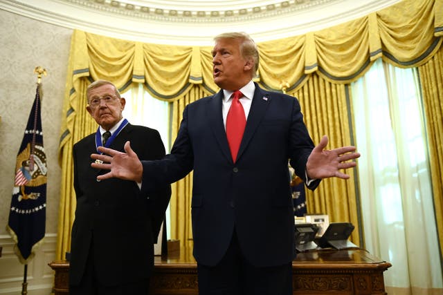 Trump refuses to say he has confidence in Bill Barr