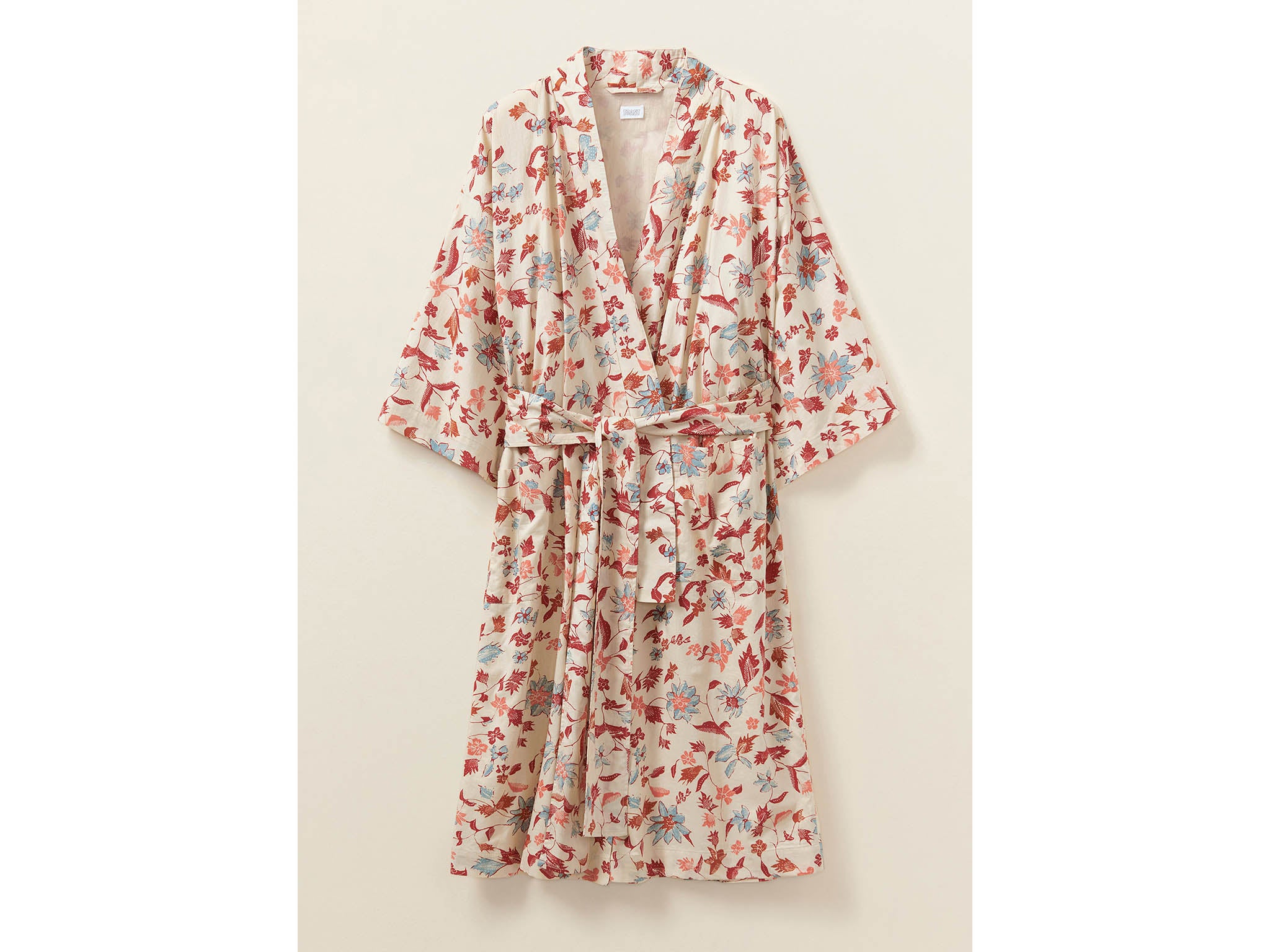 short fleece dressing gown jacket