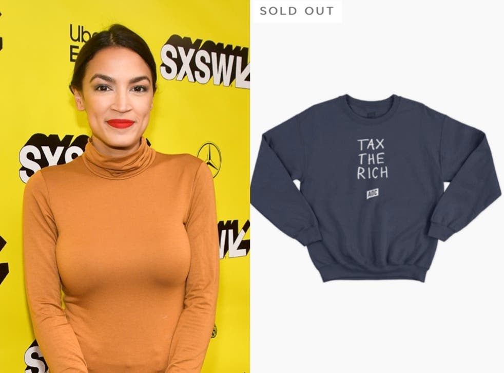 Alexandria Ocasio-Cortez responds to criticism over $58 ‘Tax the Rich’ sweatshirt for sale in campaign store 
