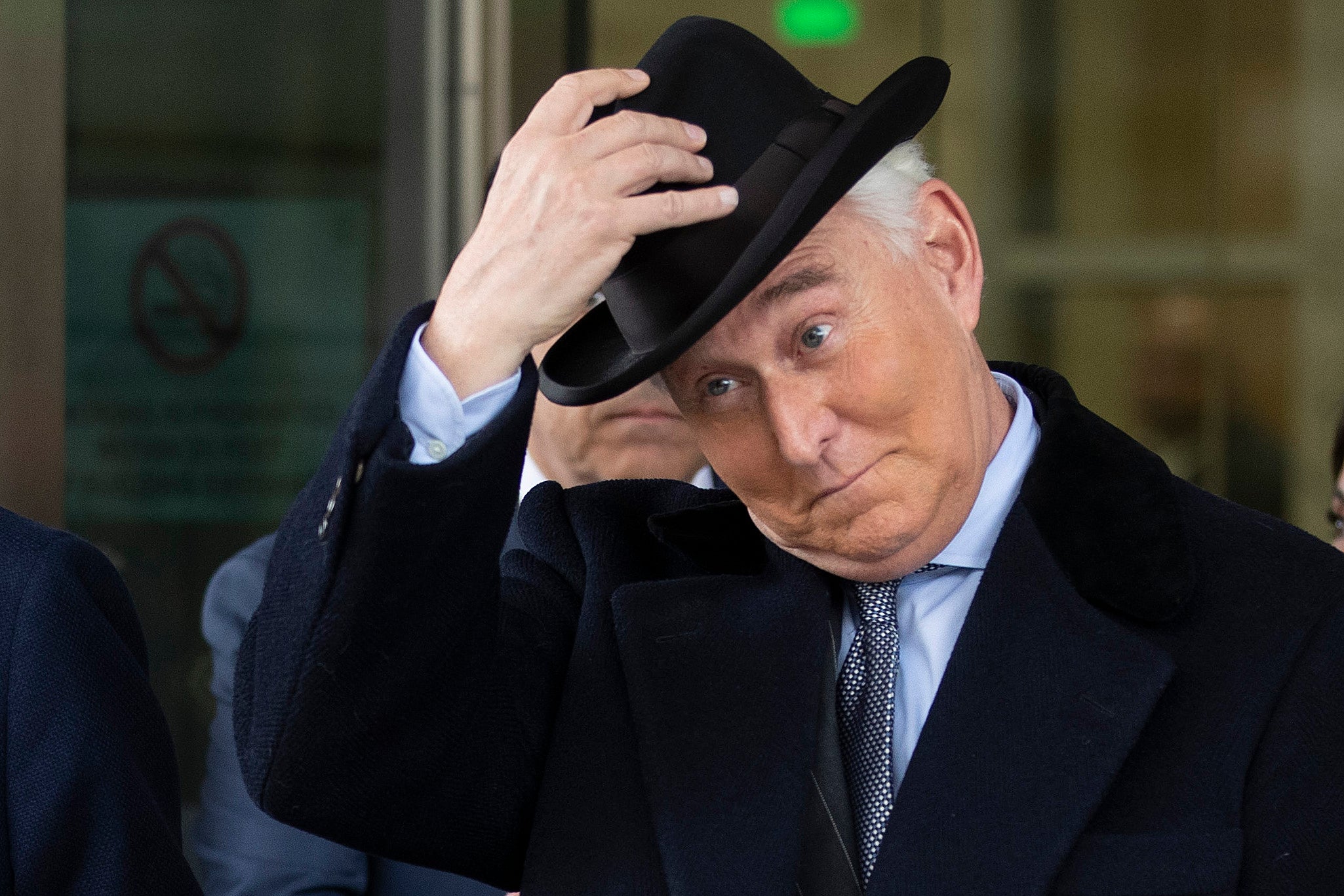 Roger Stone, former adviser and confidante to US President Donald Trump, leaves the Federal District Court for the District of Columbia after being sentenced February 20, 2020 in Washington, DC.