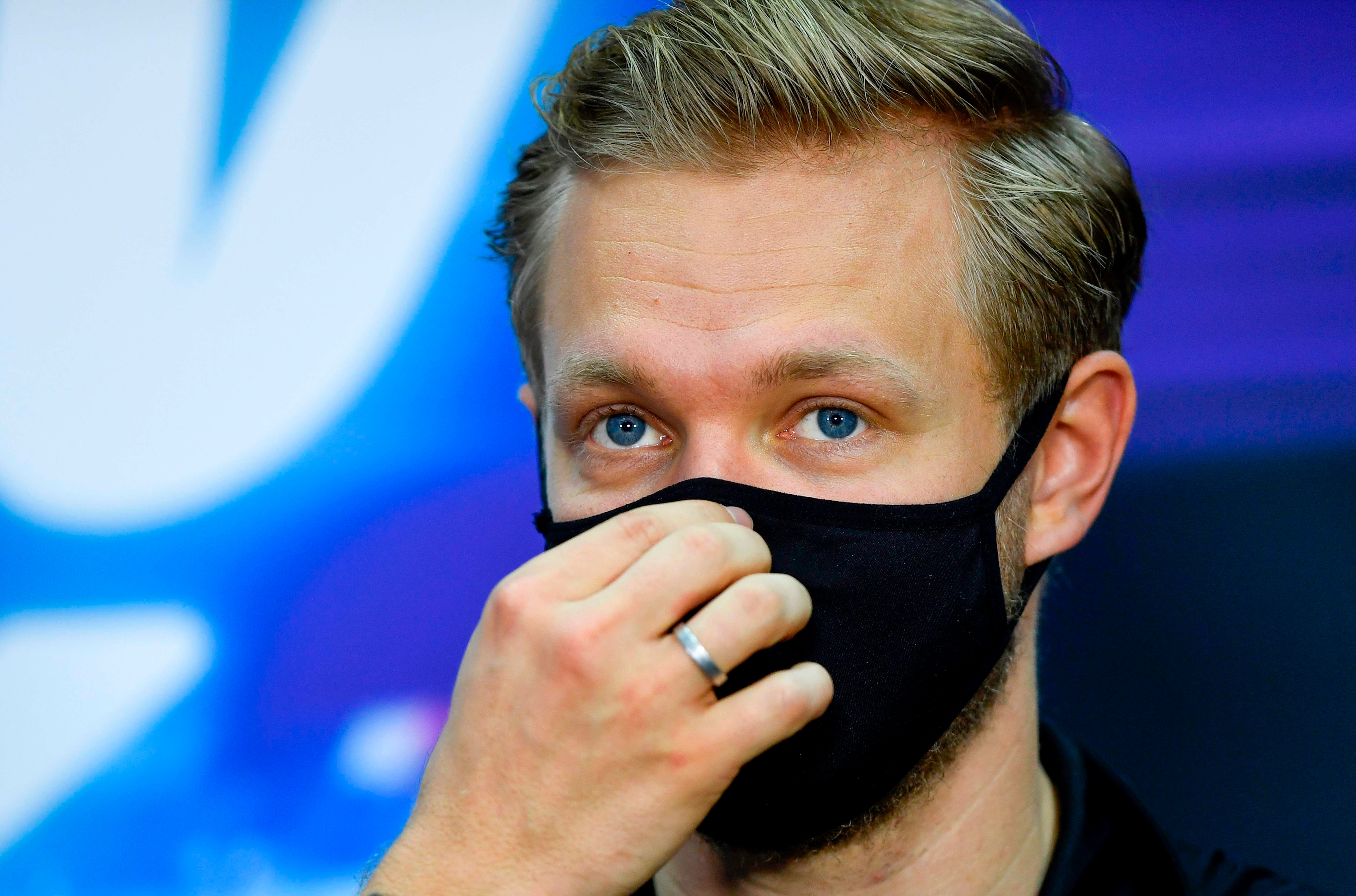 Kevin Magnussen admitted that teammate Romain Grosjean’s Bahrain Grand Prix crash was a bit of a ‘wake-up call'