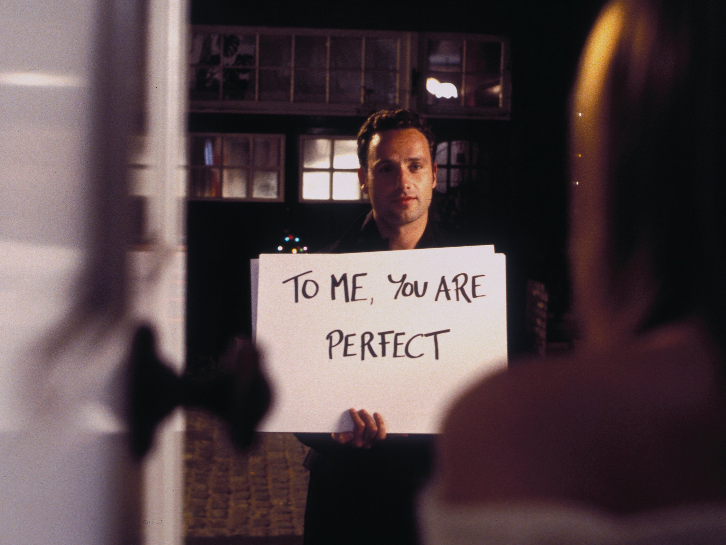The infamous ‘cue card’ scene in Love Actually