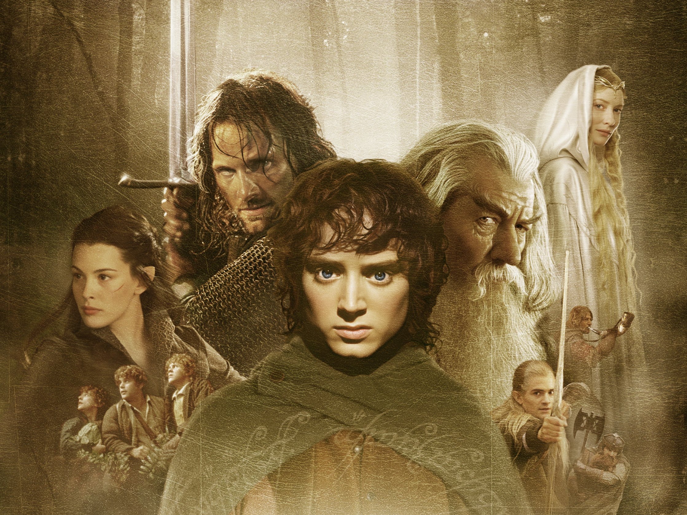 Promotional artwork for Lord of the Rings: The Fellowship of the Ring