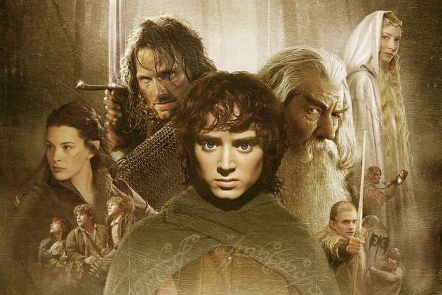 Promotional artwork for Lord of the Rings: The Fellowship of the Ring