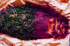 Recipes from Christmas-tree fish to gin-pulled lamb