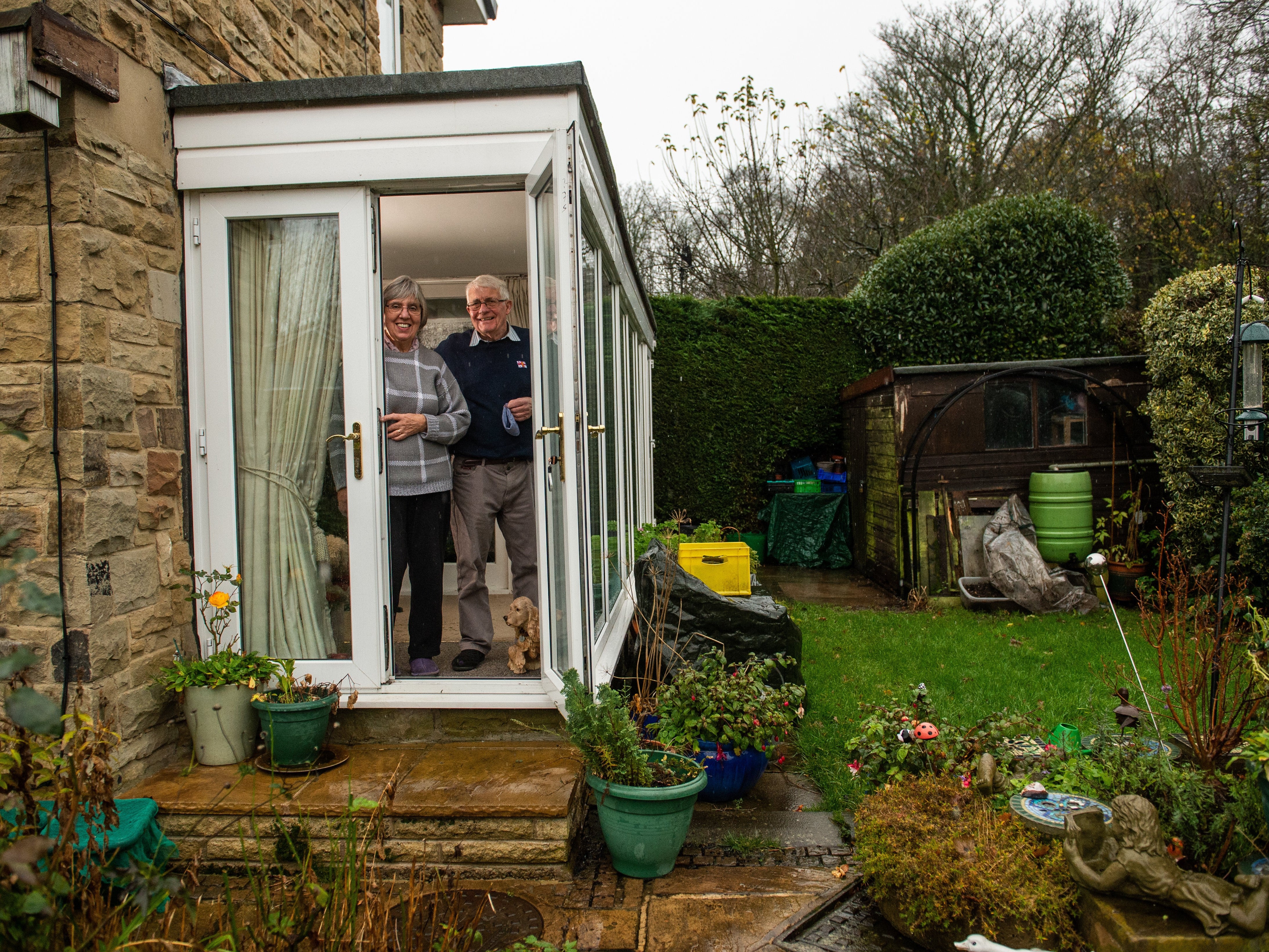 Sheila and Philip Herbert at their home in Otley, near Leeds