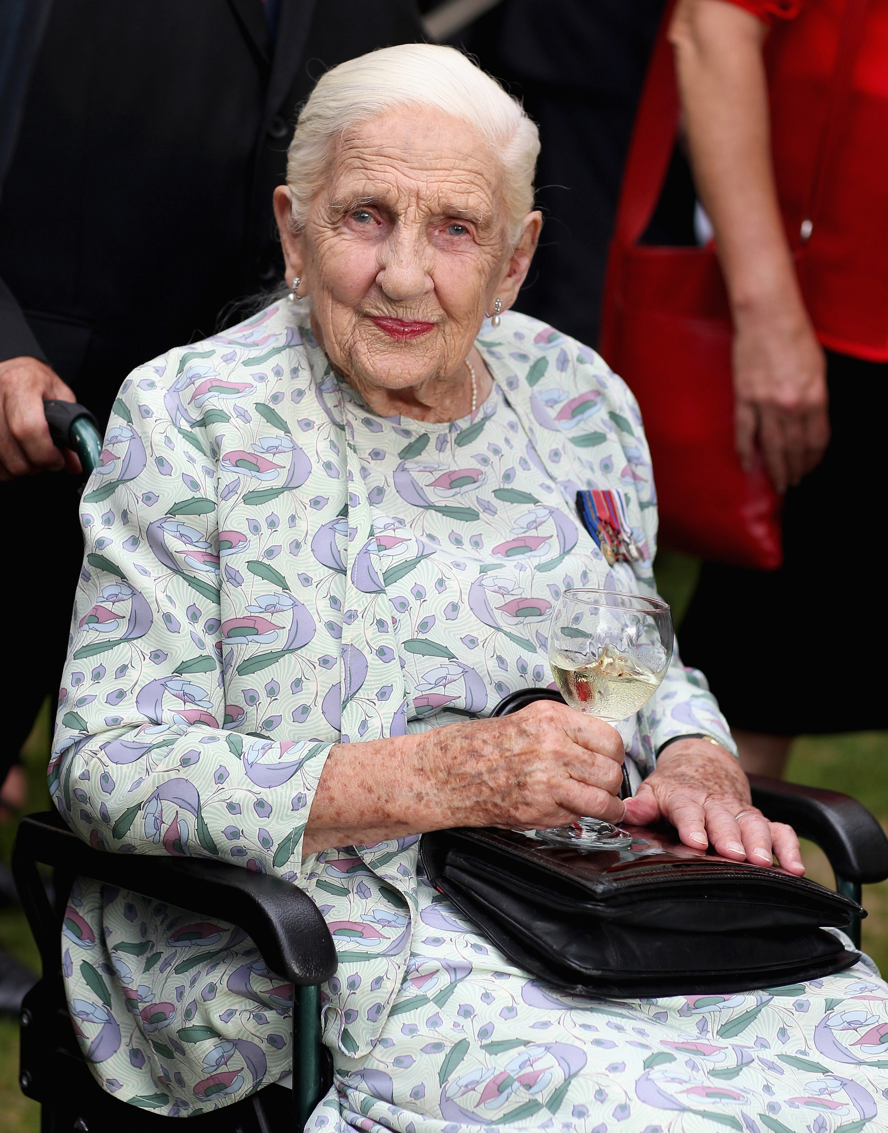 Dame Elisabeth Murdoch, the matriarch of the family, attending an Australia Day reception in 2010