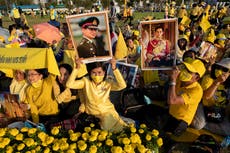 Thai king leads thousands to remember late father's birthday