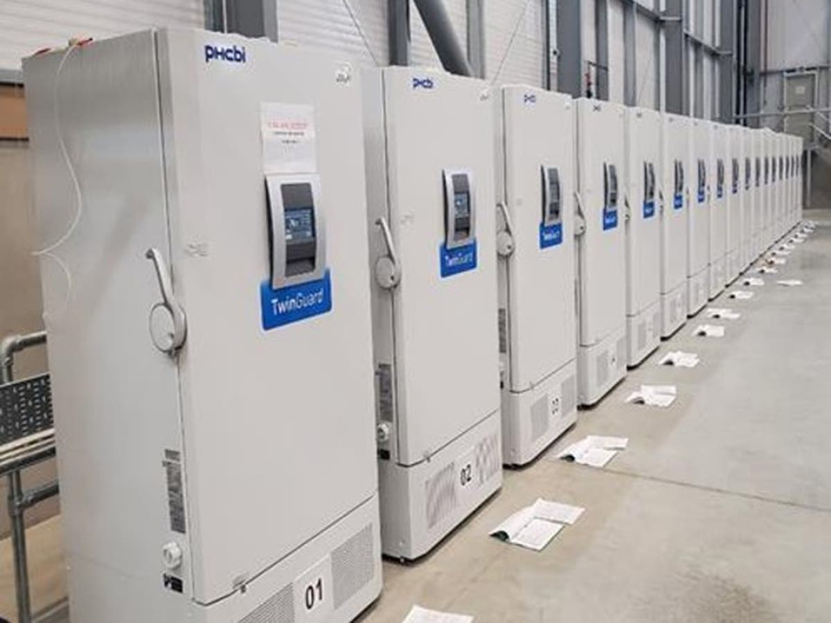 Coronavirus First pictures of vaccine freezers at secure location