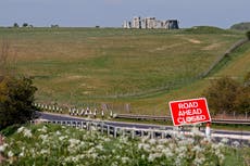 Activists stage ‘mass trespass’ at Stonehenge to oppose government’s controversial ?1.7bn tunnel