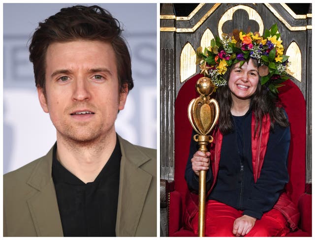 Greg James was disappointed that his friend Jordan North lost to Giovanna Fletcher (right)