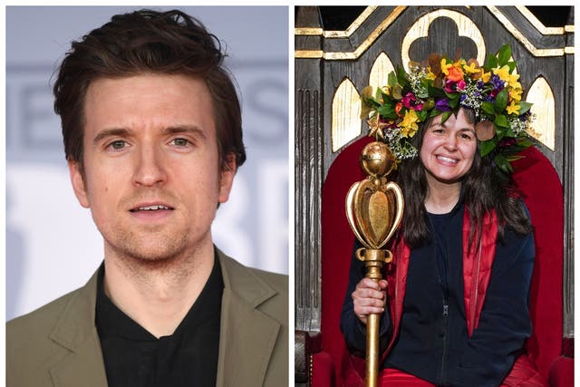 Greg James was disappointed that his friend Jordan North lost to Giovanna Fletcher (right)