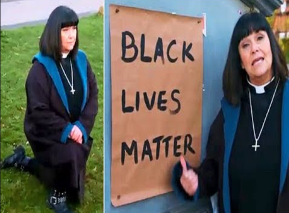Vicar Of Dibley Dawn French S Character To Take The Knee And Deliver Blm Sermon Indy100 Vicar Of Dibley Dawn French S Character To Take The Knee And Deliver Blm Sermon Indy100