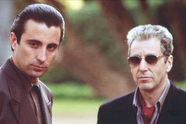 Andy Garcia, and Al Pacino in The Godfather III