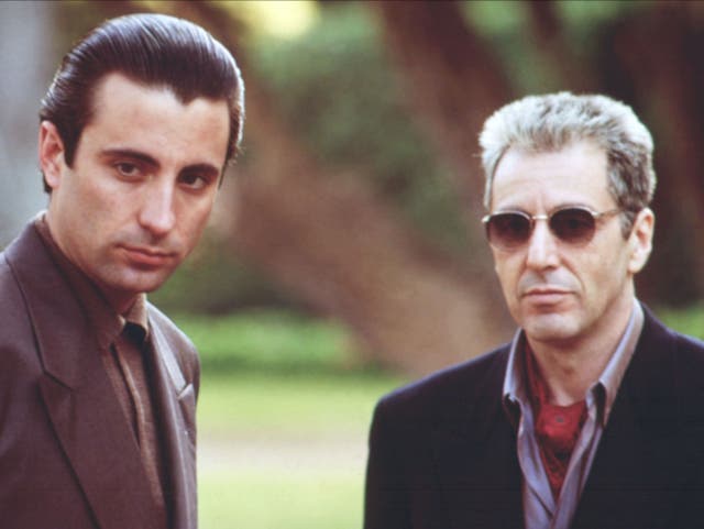 Andy Garcia, and Al Pacino in The Godfather III