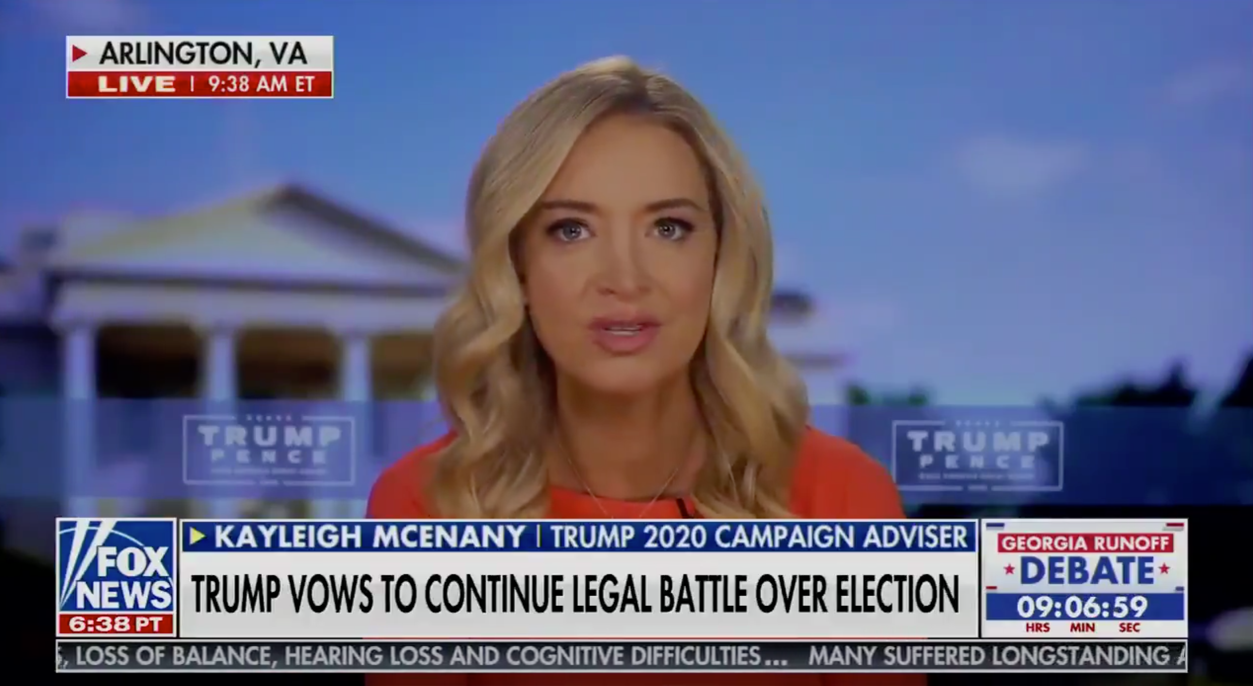 McEnany calls on Georgia&rsquo;s governor to order special legislative session as Trump works to overturn results