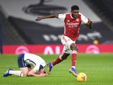 Partey suffers recurrence of thigh injury against Tottenham