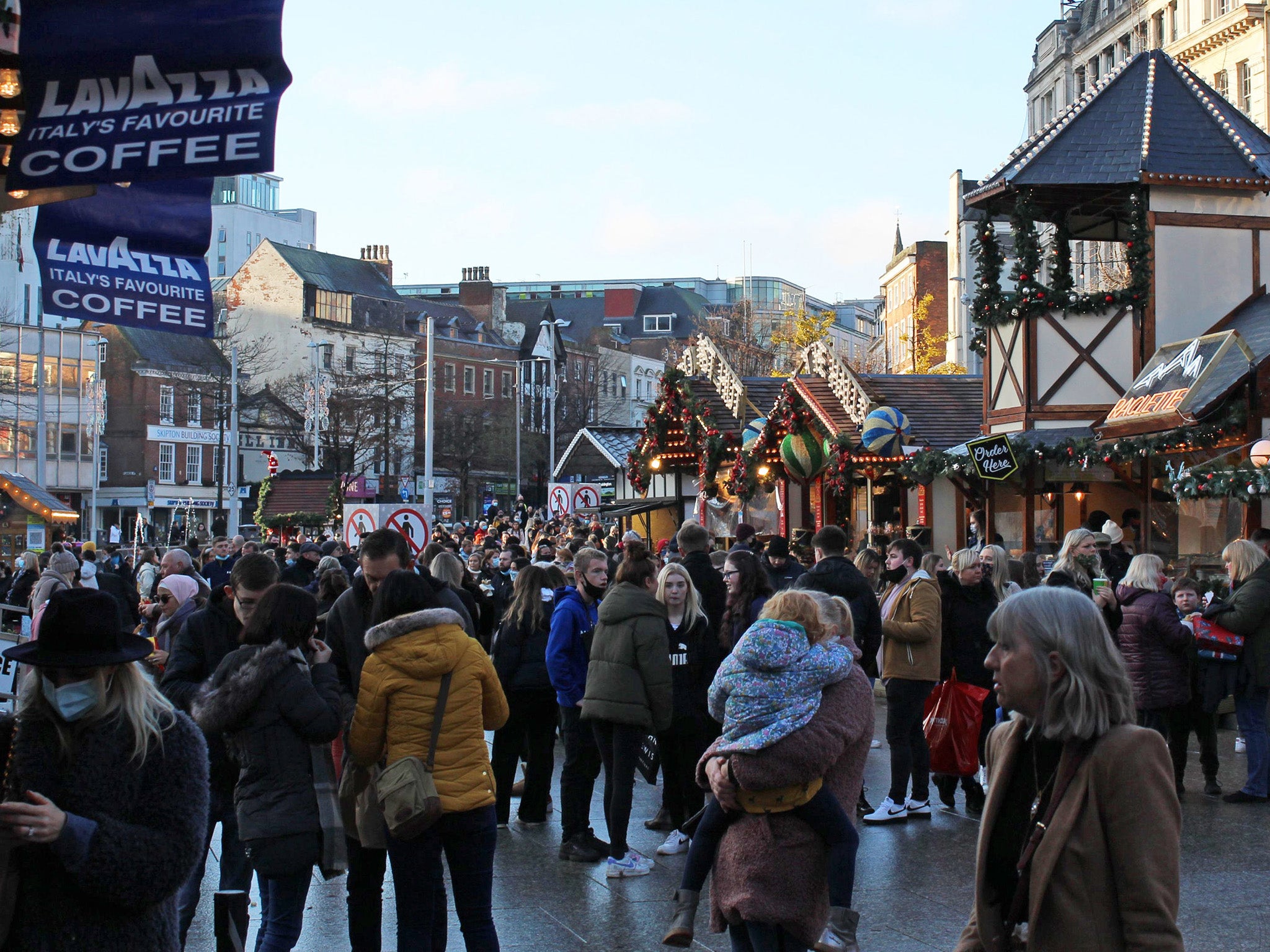 Large crowds descended on Nottingham’s Old Market Square on Saturday
