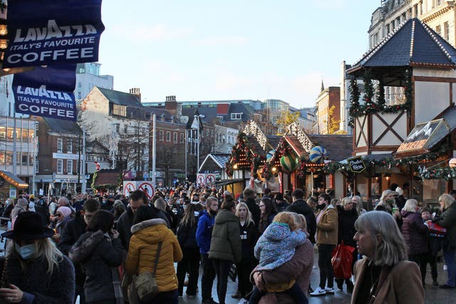 Large crowds descended on Nottingham’s Old Market Square on Saturday