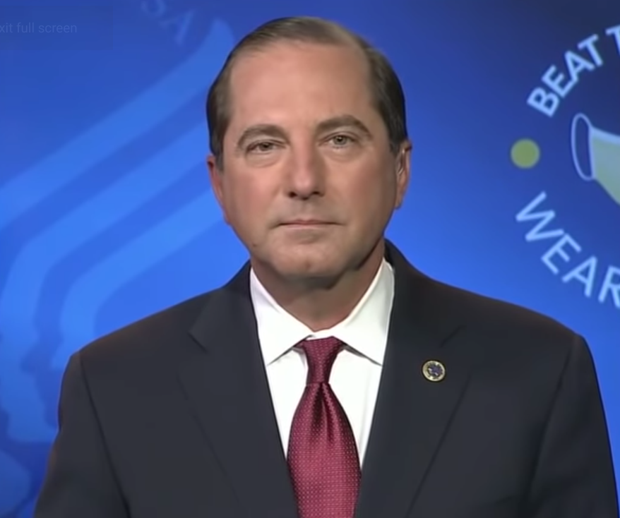 <p>US Health and Human Services secretary Alex Azar speaking on Fox News Sunday on Sunday 6 December 2020</p>