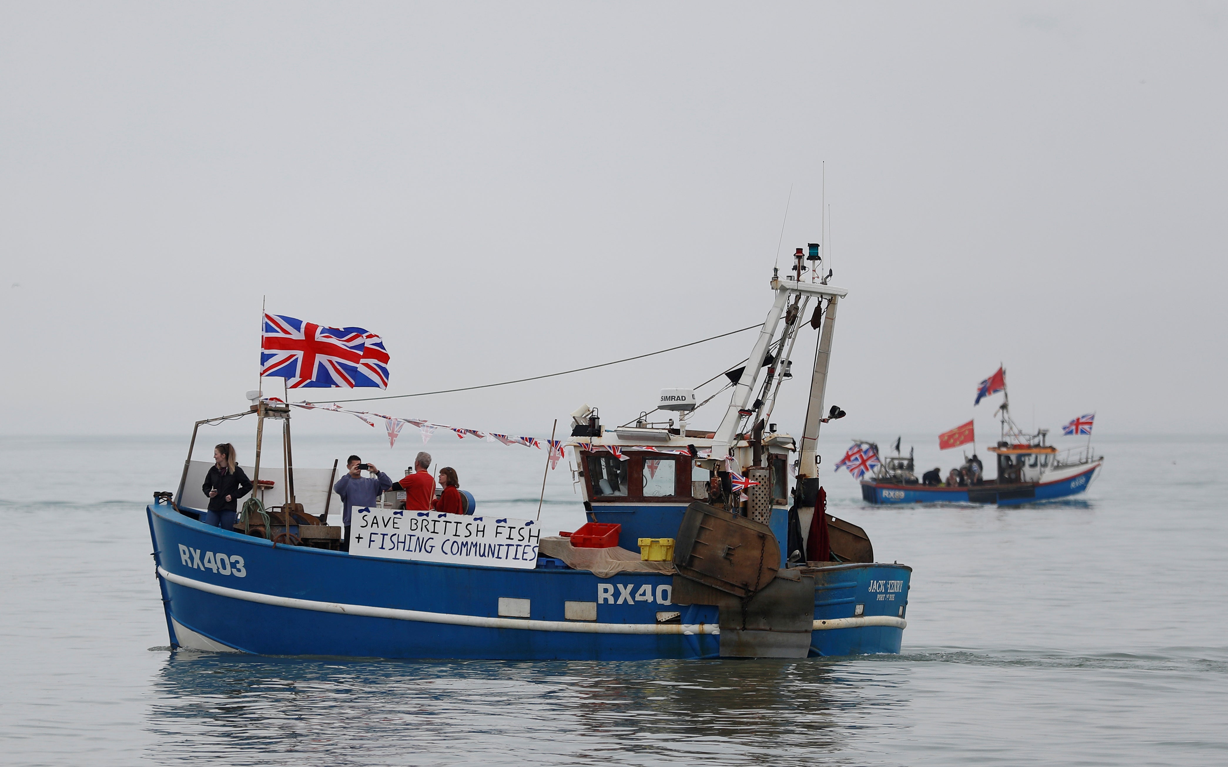 Protests staged by the campaign group ‘Fishing for Leave’