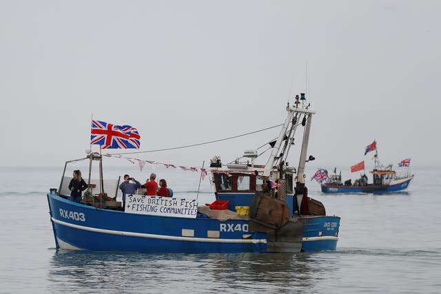 Protests staged by the campaign group ‘Fishing for Leave’