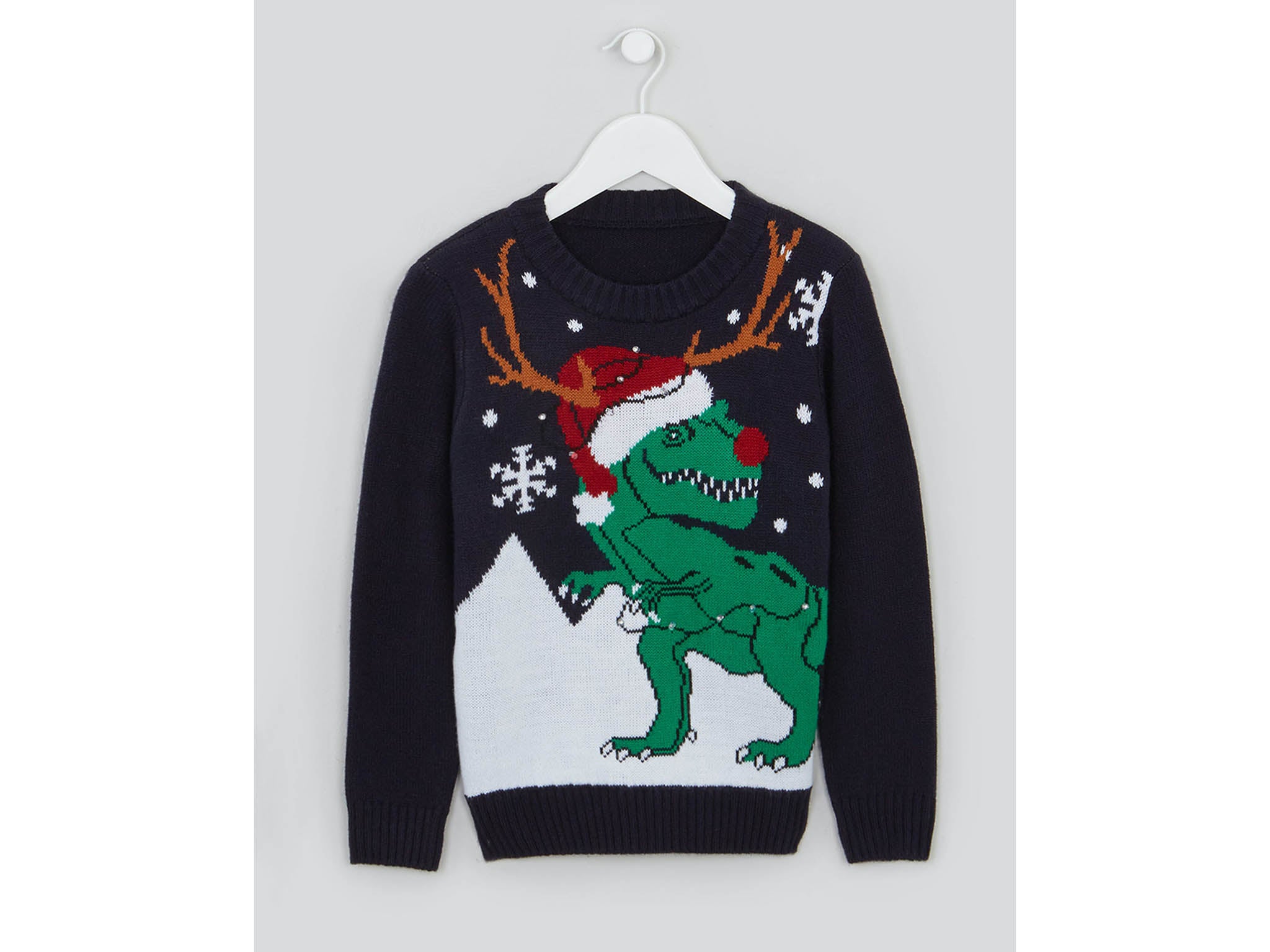 Childrens Christmas Snowman Long Sleeved T-Shirt Top Navy L - Age 9/11 Lightweight Comfy Alternative to a Christmas Jumper 