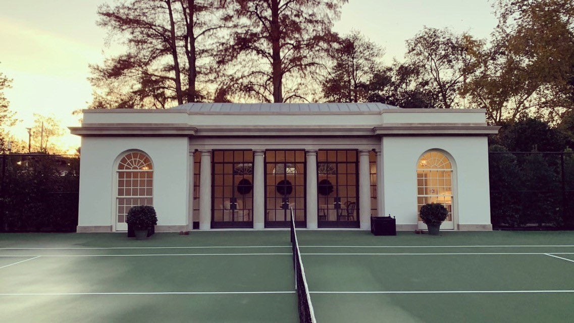 First lady Melania Trump announced the completion of a new tennis pavilion at the White House on 7 December, 2020